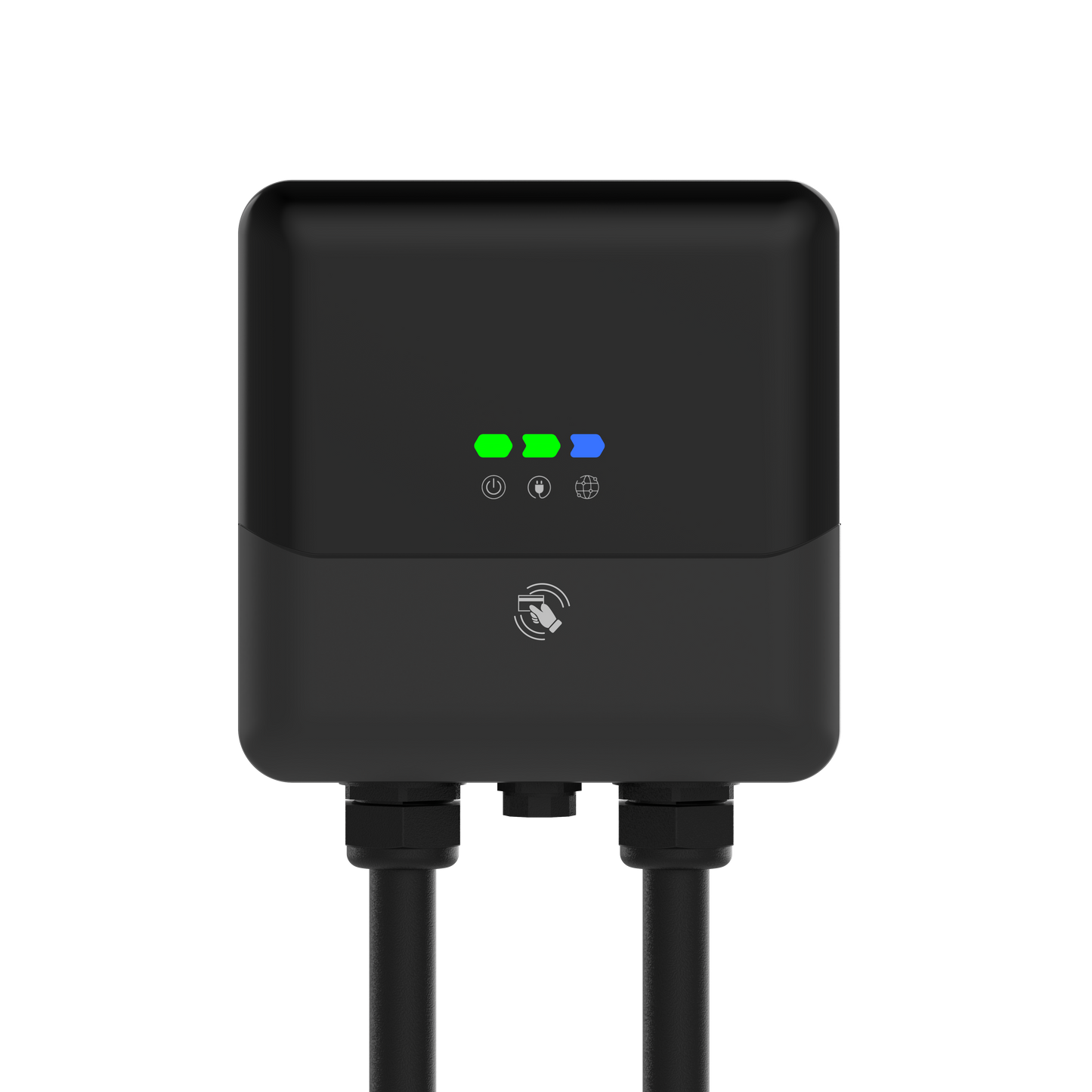 Black EV charging device