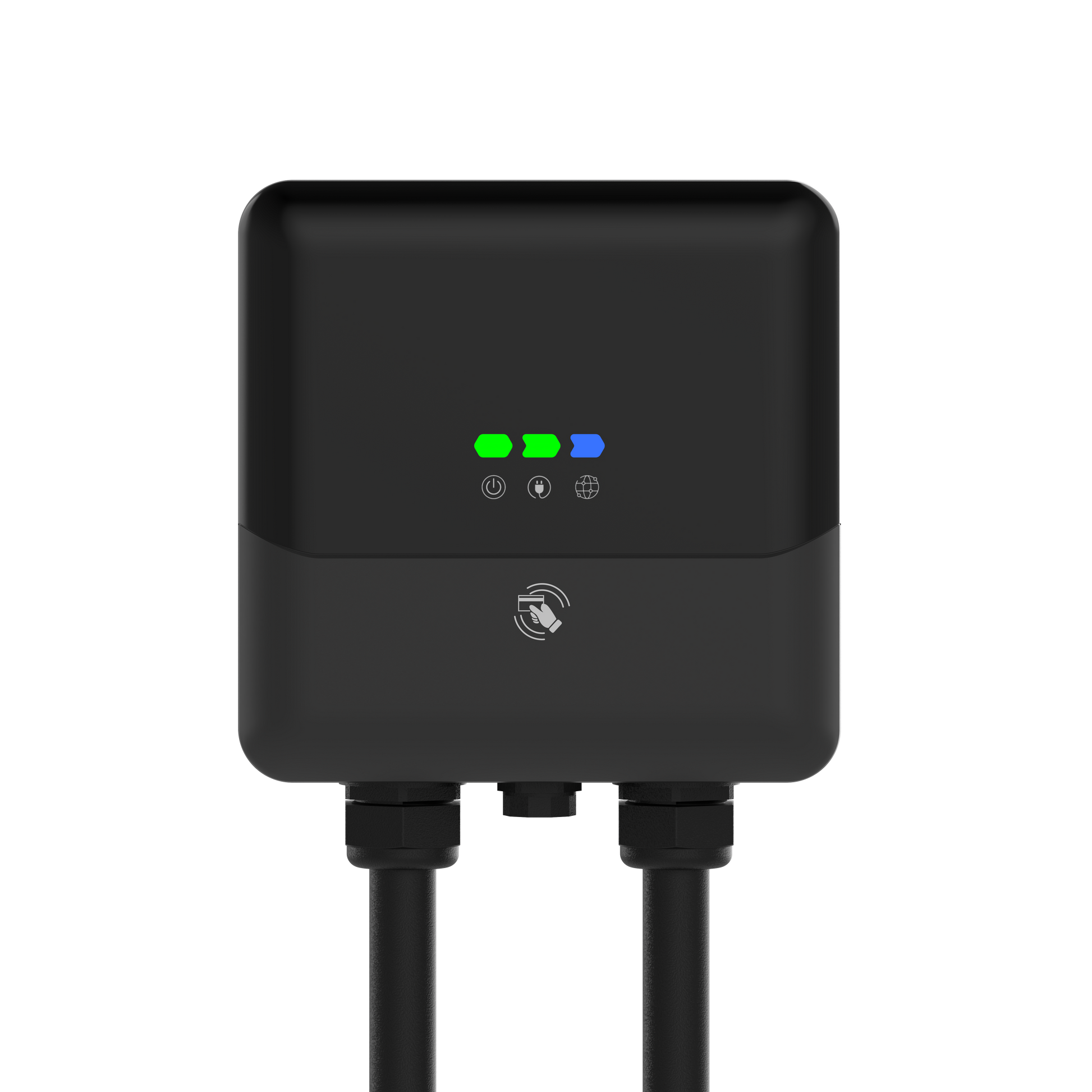 Black EV charging device