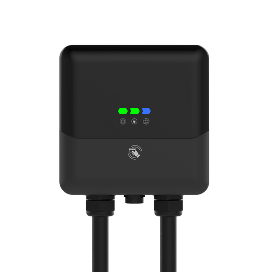 Black EV charging device