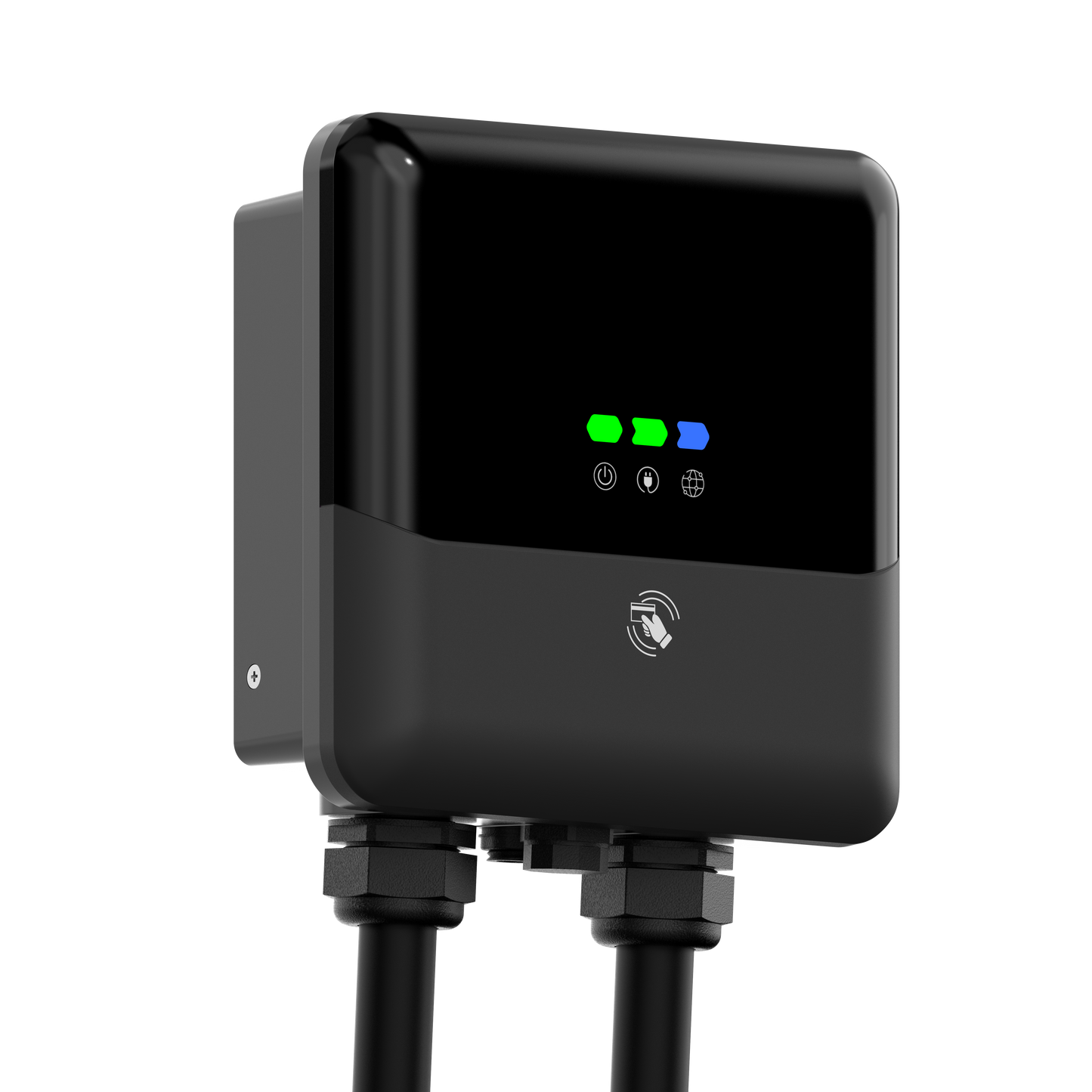 Black ev charging device 