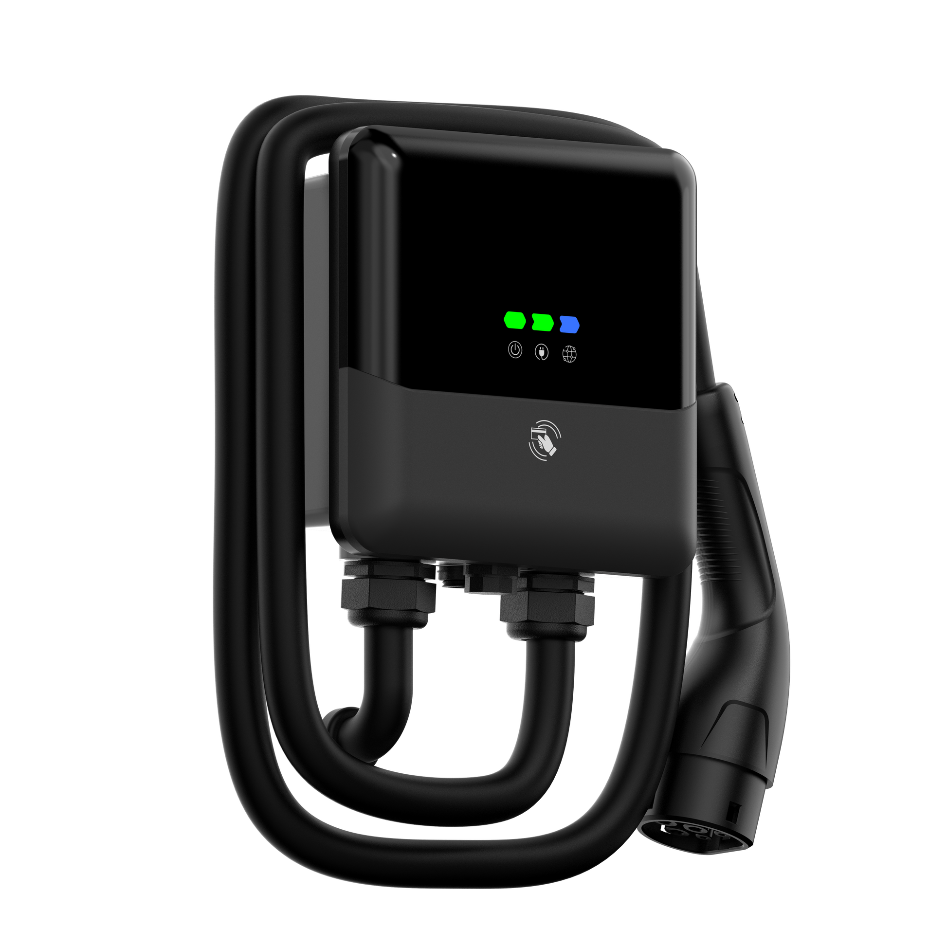 black ev charging unit 